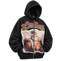 EMOTION ANGEL HOODIE — BLACK — DETALLE