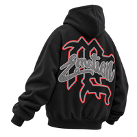 EMOTION ANGEL HOODIE — BLACK — DETALLE