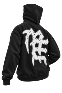 EMOTIONS NEVER DIE HOODIE — BLACK — DORSO