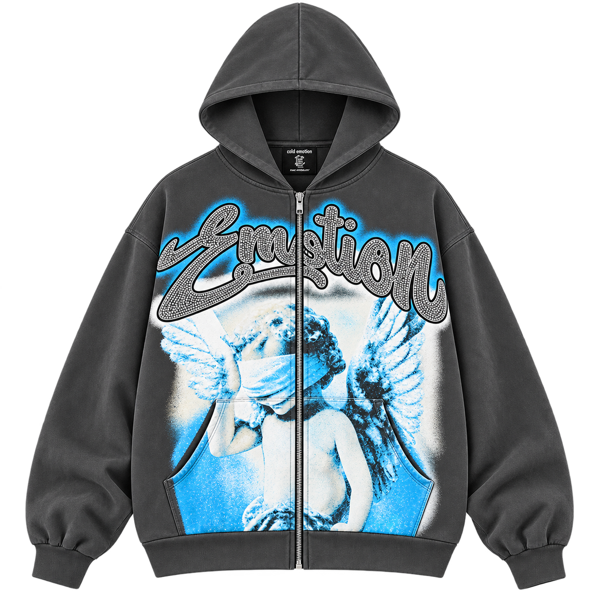 EMOTION ANGEL HOODIE — GRAPHITE