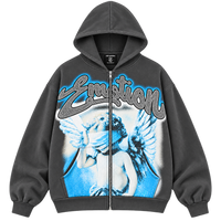 EMOTION ANGEL HOODIE — GRAPHITE — FRENTE