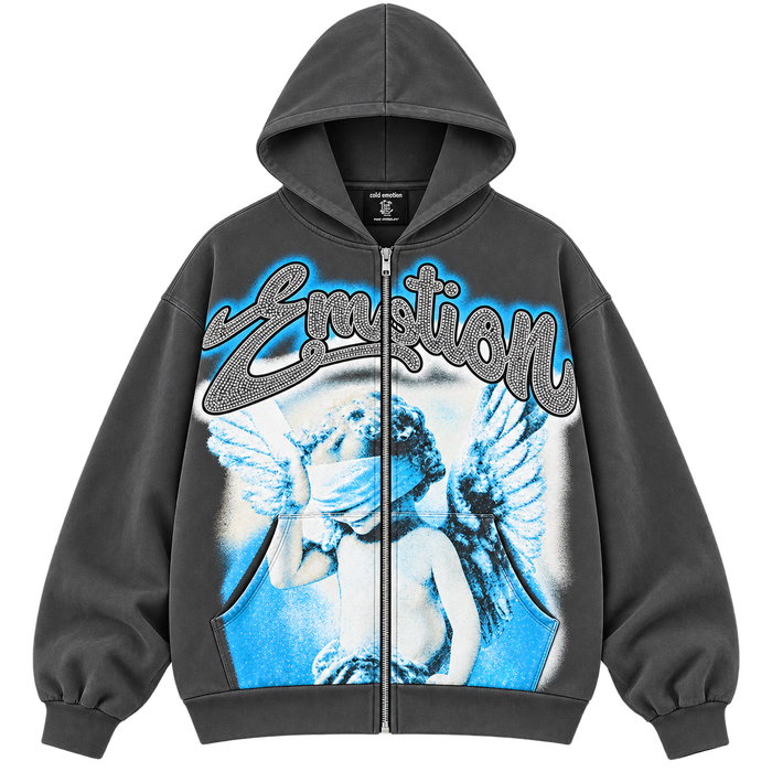 EMOTION ANGEL HOODIE — GRAPHITE