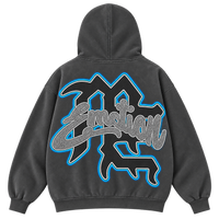 EMOTION ANGEL HOODIE — GRAPHITE — DORSO