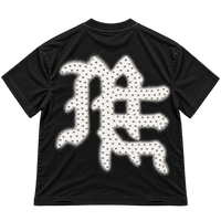 CAMISETA MIXED EMOTIONS BLACK END RHINESTONE — DORSO